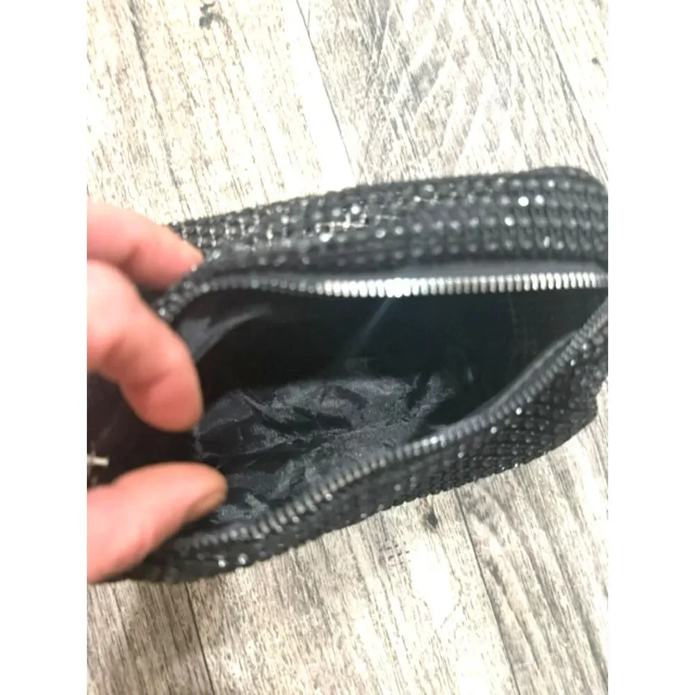 NWOT Rhinestone Makeup Bag